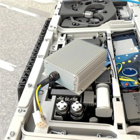 Heavy Duty EV Car DC To DC Power Converter 500 Watt 144V To 24V 22 Amp Isolated Transformer installed in machinery.