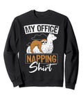 Office Nap Shirt With Sloth And Llama Design Hilarious Sweatshirt For Work Breaks Giggle Worth Gift For Family And Friends Cozy Pajama Style Hoodie For Men Women And Kids