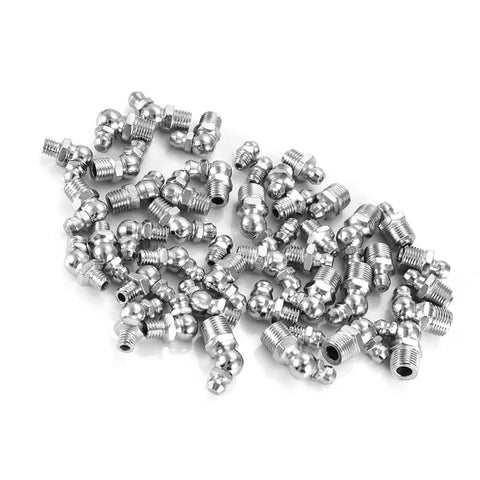 45Pcs M6 M8 M10 Heavy Duty Brass Grease Nipples Zerk Fittings Set for Industrial Machinery and Automotive Maintenance