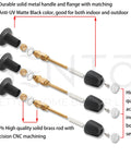 Three Handle Matte Black Tub And Shower Trim Kit For Pfister Faucets Heavy Duty All Metal Construction With Die Cast Zinc And Solid Brass