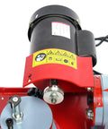 Close-up of the motor on the Heavy Duty Saw Blade Sharpener With Blazing Diamond Grinding Wheel handling various materials.