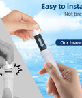 Water Bottle Filter Replacement for BB06 6 Pack Stainless Steel Finish Easy To Install filter being inserted into a water bottle.
