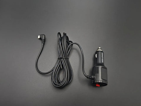 Road Ready Dual Port USB C Car Charger Pumping Out 27W Fast Charge With A Rock Solid Ninety Degree Swivel Plug And Simple Toggle Switch For Dashcams Phones And Navs Over 11.5 Feet Worth Of Cable, featuring 11.5 ft long cable.