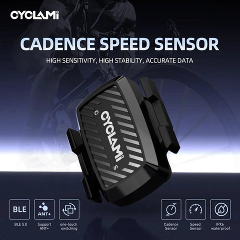 Wireless Bike Speed And Cadence Sensor With ANT Plus And Bluetooth Dual Mode RPM For All Cycling Computers, Compatible With Zwift And Rouvy, IPX6 Waterproof, 270 Hour Battery Life, Easy Setup
