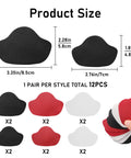 12 Piece Self Adhesive Inside Heel Pad For Shoe Heel Repair Patches Microfiber Leather Quick Fix in 3 color options
