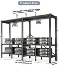 Image showing Top Shelf Heavy-Duty Foldable Clothes Wardrobe, dimensions 67x19.68x70 inches with 1200 lbs weight capacity.