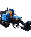 Heavy Duty HdD Horizontal Directional Drilling Machine Boss Level Walk Over Tracker with hydraulic hoses and tank.