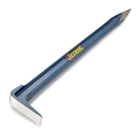 18 Inch Geologist Pry Bar For Rockhounding And Prospecting, USA Made Forged Tool With Pointed Tip And Chisel End For Breaking Rocks
