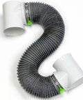 Tight Space Dryer Vent Hose Kit With 90 Degree Elbow And 8ft Flexible Hose For Small Laundry Rooms Indoor Vent Connector