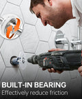 Inside PVC Pipe Cutter Kit With Adjustable Depth Gauge And Scale in use, cutting wall pipe for clean, accurate results.