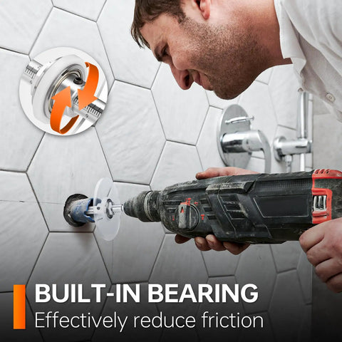 Inside PVC Pipe Cutter Kit With Adjustable Depth Gauge And Scale in use, cutting wall pipe for clean, accurate results.