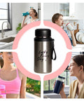 Insulated Water Bottle For On The Go Hydration 800ml Stainless Steel Flask with women using bottles in kitchen and outdoor settings