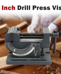 3 Inch Drill Press Vise with 0 to 90 Degree Tilting Angle Iron Cradle Style Clamp for Drilling Machine