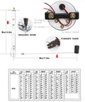 Diagram of Stainless Steel Boat Fuel Sender Unit And Water Level Sensor 6 Inch Tank Gauge with measurements and installation details