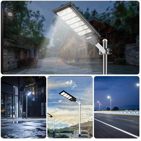 600W Solar LED Flood Light with Motion Sensor, Remote Control and Mount Bracket, waterproof dusk to dawn outdoor lighting