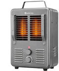 Portable Milkhouse Style Electric Space Heater with Adjustable Thermostat, Overheat Protection, Tip-Over Safety Switch, 1500W