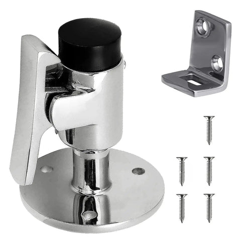 Marine Grade 316 Stainless Steel Heavy Door Stopper Catch Set with Mirror Finish for Boats Yachts Ships Hatch Doors
