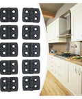Ten Pack Nylon Plastic Butt Hinges For Boxes Cabinets Windows And Small Doors in a kitchen setting
