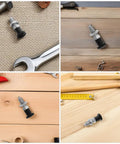 M10 Stainless Steel Reset Indexing Plunger Rock Solid Spring Locking Pin shown on tool surfaces for industrial assembly use.