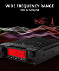 Long-Range 70W VHF Mobile Ham Radio For 144-148MHz With Air Band Bluetooth Noise Reduction Wireless PTT 510 Channels.