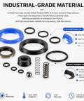 Seal Kit For Pallet Mule Wesley Pallet Jack AA5000 And AA5500 Hydraulic Pump Rebuild showing NBR and PU components