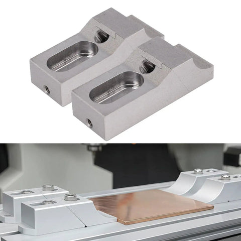 Heavy Duty Generic Side Clamp Vise 2 Pack Low Profile Design With Solid S136H Die Steel Construction for CNC milling and machining.