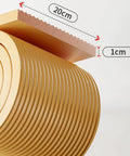 Beige Indoor Outdoor Corner Guards For Cars, Garages, And Furniture Edges, Soft Sponge Edge Protectors 2m roll dimensions shown