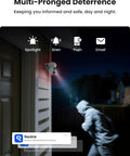 4K Outdoor PTZ Security Camera With WiFi 6, Motion Tracking And Smart Detection mounted on house with night vision