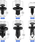 All In One 265 Piece Car Bumper Retainer Clip Kit With Six Size Plastic Rivets Auto Fasteners Push Pins for trims and bumpers