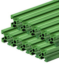 Beefy Ten Pack 1220mm T Slot 2020 Aluminum Extrusion European Standard Anodized Linear Rail For 3D Printer Parts And CNC DIY Green