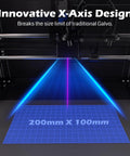 Speed Demon Galvo Laser Engraver 10W with Auto Lifting 90000mm Min Speed 200x100mm Large Work Area X-Axis Design