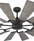 Heavy Duty 72 Inch Outdoor Ceiling Fan Serving Big Porch Vibes With A Knockout Windmill Frame And Weathered Oak Blades Pushing Serious Airflow Plus Dimmable Remote Led And Energy Star Cool Factor showing weathered oak blades in aged pewter frame.