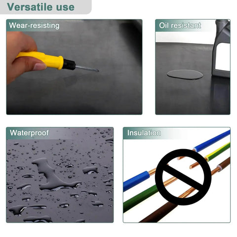 Heavy Duty Silicone Rubber Sheet 55A Hardness 12 x 12 Inch One Sixteenth Inch Thick Heat Resistant And Anti Slip demonstrating versatility