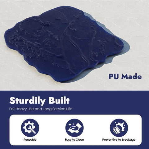 DIY Friendly Concrete Stamp Mat 18x18 Inch PU Texture Tool For Walls And Floors Seamless Stone Tile Pattern Molds