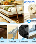 Thick W Shape Baby Proofing Edge Protectors Soft Foam Corner Guards Self Adhesive Furniture Bumpers on furniture and corners.