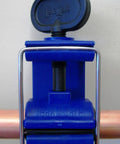 Emergency Pipe Repair Tool That Stops Leaks Fast In Seconds clamped on 15 mm copper pipe, reusable leak sealer, portable