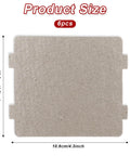 Six Pack Microwave Waveguide Covers Mica Sheets For Oven Protection Prevent Moisture And Grease Splash Shield Magnetron Extend Oven Life Replacement Parts For Home Kitchen Office Or Restaurant Use shown in product size dimensions