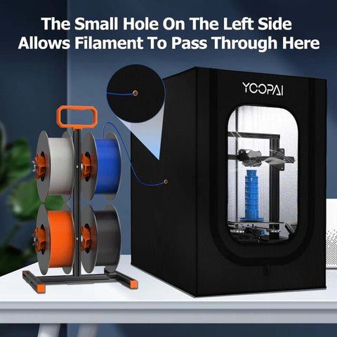 3D Printer Enclosure With Dustproof Tent And Constant Temperature Control For Ender 3 Series and spool holder