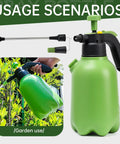 Half Gallon Garden Pump Sprayer With Adjustable Nozzle For Plants, Lawn And Yard, Handy Hand Pump Spray Bottle in use