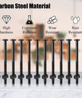 Heavy Duty M6 X 110mm Black Bunk Bed Bolts With Barrel Nuts And Hex Key 12 Piece Set Premium Steel Furniture Fasteners on display.