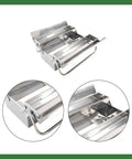 Tough As Nails 16.5 Inch Rustproof Stainless Steel Toolbox With Two Reinforced Tiers And Three Quick Grab Trays For Weekend Warriors And Pro Mechanics Jobsite, open view showcasing trays.