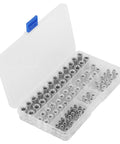Solid Rivet Nut Tool Kit With 100 Pcs Aluminum Flat Threaded Inserts M4 M5 M6 M8 For Fast Repairs And Tough DIY Projects in organizer case