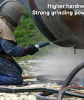 Worker using sandblasting equipment with 80 Grit Aluminum Oxide Sandblasting Media Pro Grade Heavy Duty For Metal And Glass Prep