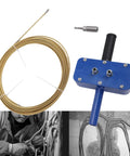 Asixxsix Wall Electric Wire Puller With Drill Adapter And 15 Meter Cable for electrical installation tool with 15m cable.