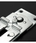 Close-up of heavy duty metal brackets for universal sectional couch connectors, showing detailed engineering for secure locking.