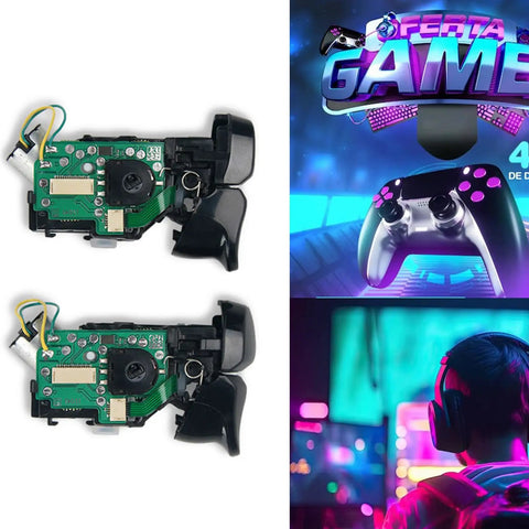 Close-up of Beefed Up Trigger Module Replacement Kit for Game Controllers with L2 R2 Triggers and Vibration Motor