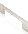 Brushed Nickel Cabinet Pulls 96mm Satin Silver Drawer Handles for Kitchen Cabinets and Vanities, Totally Modern Cupboard Door Hardware