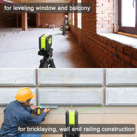 Three Point Plumb Dot Laser Level Tool With Green Self Leveling Laser No Laser Line Fast Reference Points For Soldering And Hanging 197 Ft Working Range Battery Included