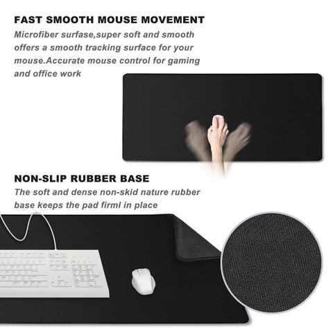 Beast Mode Massive Gaming Mouse Pad Desk Mat 31.5x15.7 Inches With Stitched Edges Non Slip Waterproof Rubber Base For PC