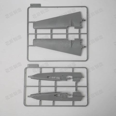 1 48 Scale Henschel Hs 129 B3 Model Kit With Ultra Detailed Interior And Clear Parts, unassembled wing and fuselage sprues